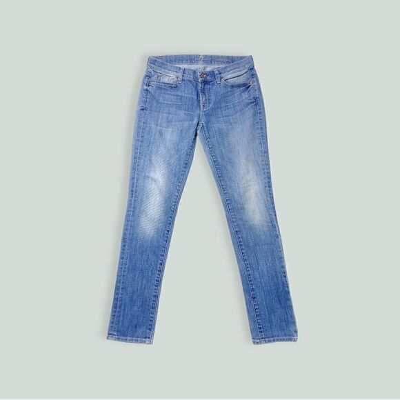 7 FOR ALL MANKIND Roxanne low-rise straight leg Size 28 - Picture 3 of 9